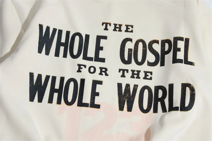 RRR123 Brand FASHION Jerry Same High-Street Print Gospel Cross Cotton Casual Long-Sleeved Roundneck Sweatshirt Pullover Street King Limited