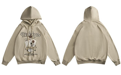 "Black Jack" Unisex Men Women Streetwear Graphic Hoodie Daulet Apparel