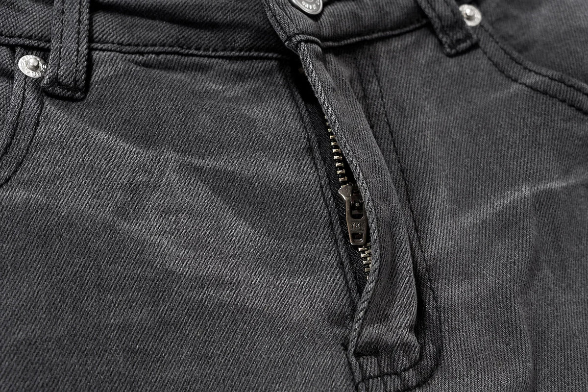streetwear washed water wave patterned micro flared jeans for men straight pantalones hombre casual baggy denim trousers unique jeans style 4417
