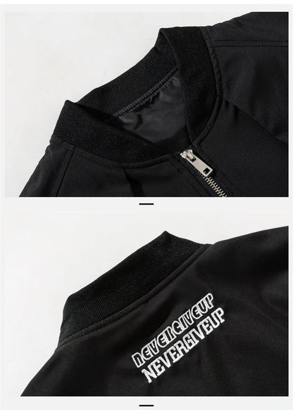 autumn mens zipper bomber jackets aesthetic vintage casual baseball uniform design hip hop street fashion techwear jacket man unique default style 1527