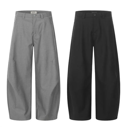 men women american streetwear fashion loose casual vibe hip hop cleanfit wide leg suit pant boyfriend harem pants trousers unique default style 1944