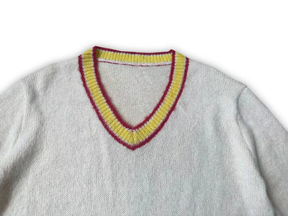 V Neck Striped Blue Pullover Sweater for Men and Women Streetwear Ropa Hombre Casual Autumn Wool Sweater Oversized Loose Tops Street King Limited