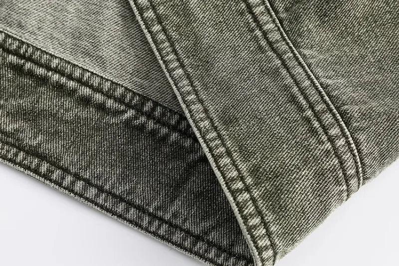 motorcycle hip hop mens cowboy jackets autumn 2024 embroidered washed trend denim coats stand collar color blocking outwear unique jeans style 2773