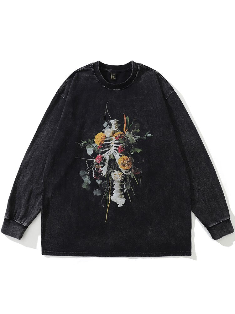 "Growing Garden" Unisex Men Women Streetwear Graphic Sweater Daulet Apparel