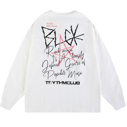"Black Skies" Unisex Men Women Streetwear Graphic Sweatshirt Daulet Apparel