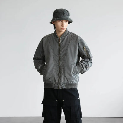 men streetwear fashion hip hop loose casual plus size cargo baseball jacket cityboy spring autumn bomber coat man outerwear utility cargo pants