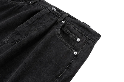 ro style spiral long zipper straight baggy jeans for men and women streetwear y2k pantalones hombre casual denim trousers unique jeans style 3404