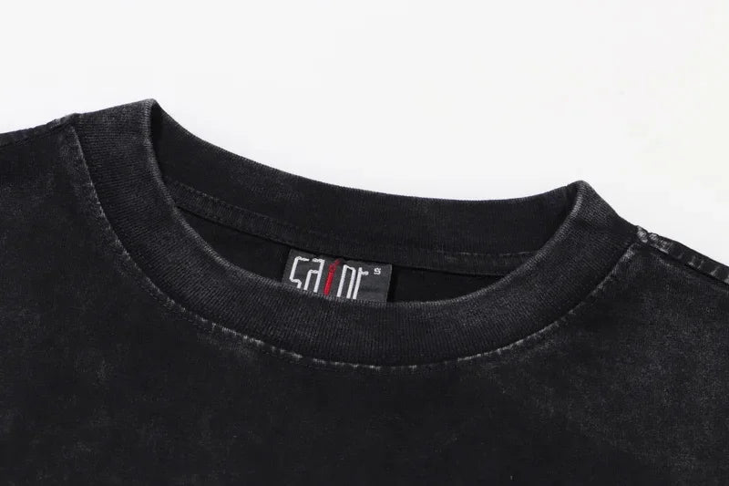Newest Saint T-shirts Letter Pattern Tops Tee Men Woman Spring Best Quality Casual Crewneck Short Sleeve Street King Limited