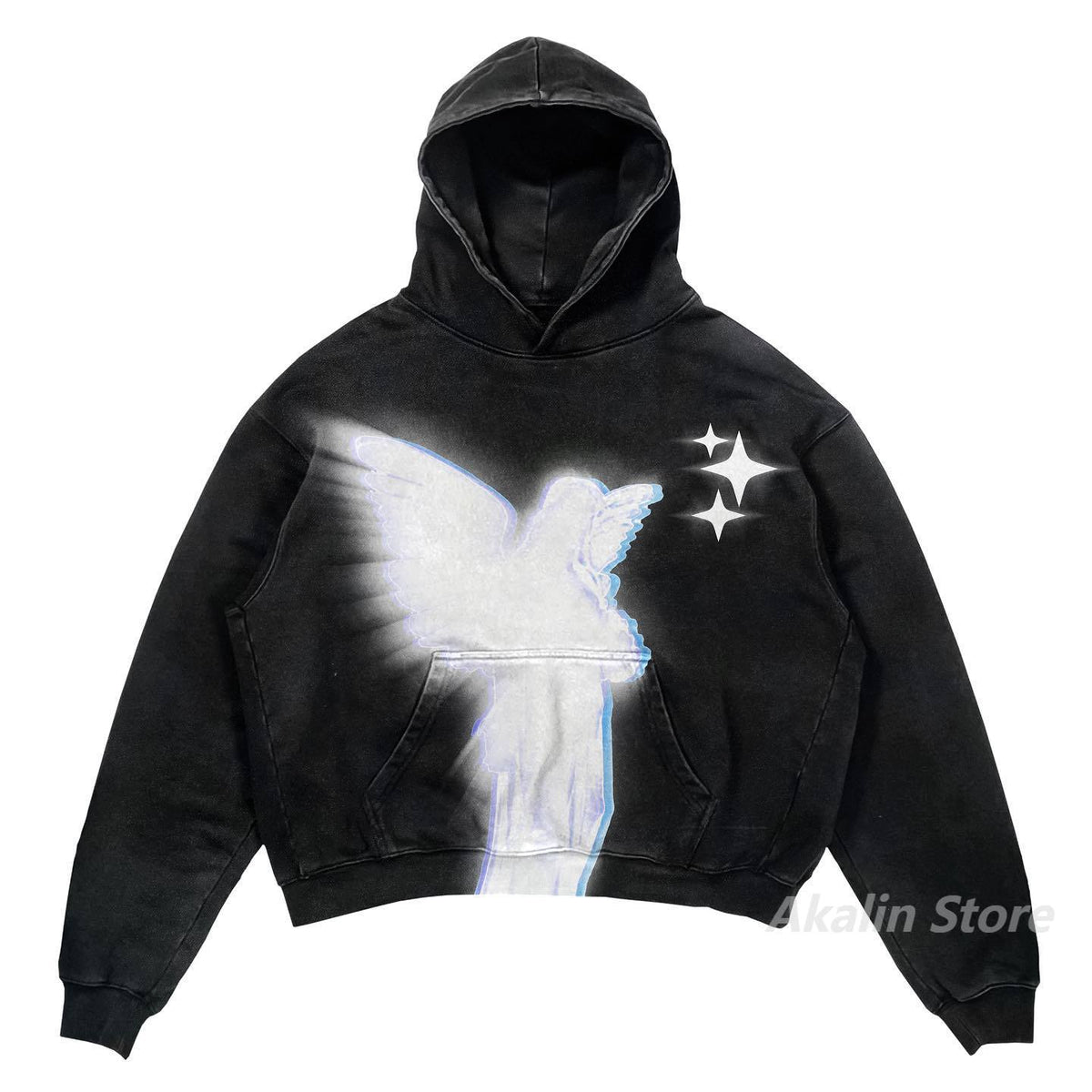 Harajuku streetwear men Oversized angel Print Hoodies Women Tops tracksuit men Couples Sweatshirt Goth Y2k Clothes men clothing Street King Limited