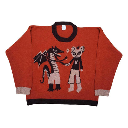 Y2K Women's Sweater Clothing Vintage Knitted Wool Sweater Jumper Round Neck Stripe High Neck Round Neck Long Sleeve Clothing Top Street King Limited