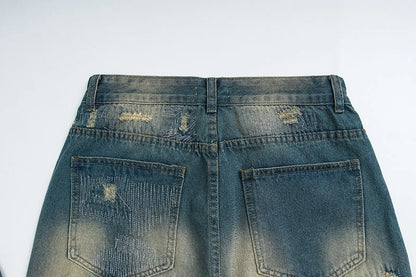 destroy ripped scratched patchwork denim jeans mens casual straight biker zipper trousers streetwear hip hop jean pants joggers unique joggers style 2902