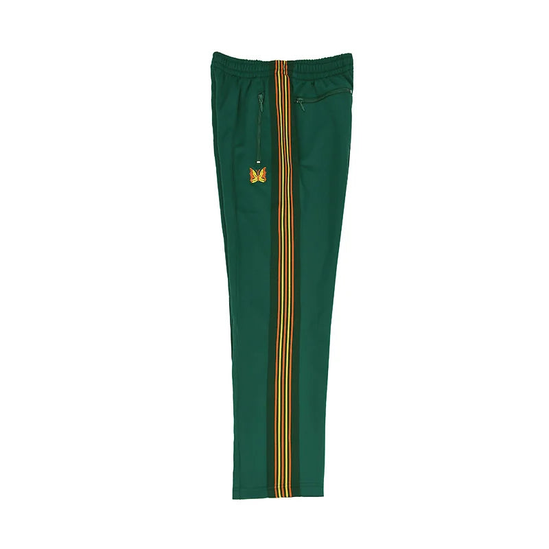 good quality brown motion casual pants men woman lovers trend side edge weaving embroidery drawstring loose trousers unique default style 4827