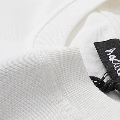 HACULLA T Shirts Men Woman Spring Summer White 1:1 Good Quality O-Neck Casual Vintage Top Tees Street King Limited