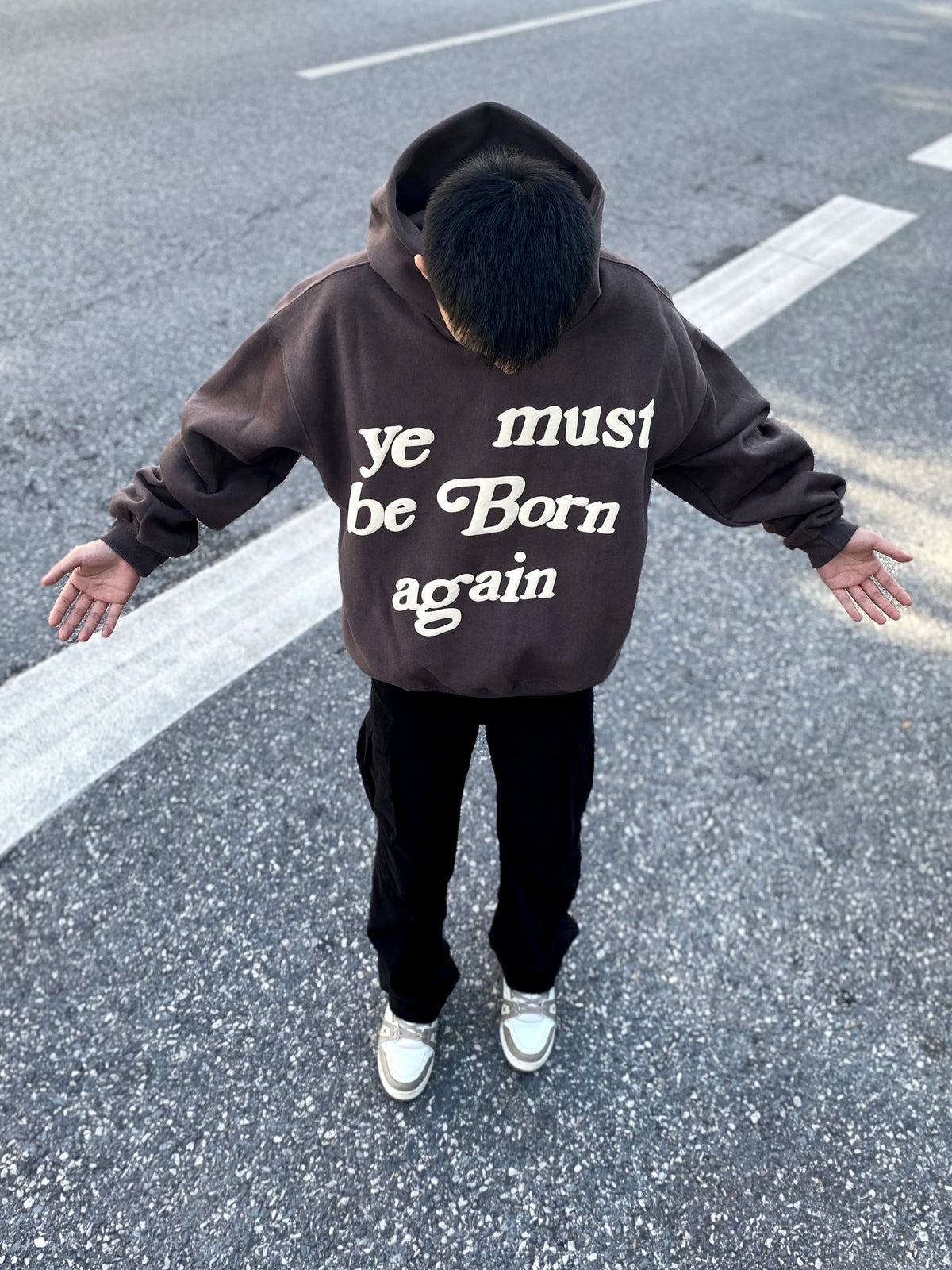 24ss 12 Colors CPFM KANYE WEST “ye must be born again” Letter Print High-Street Basic Hoodies Cotton Casual Hoodies For Men Street King Limited