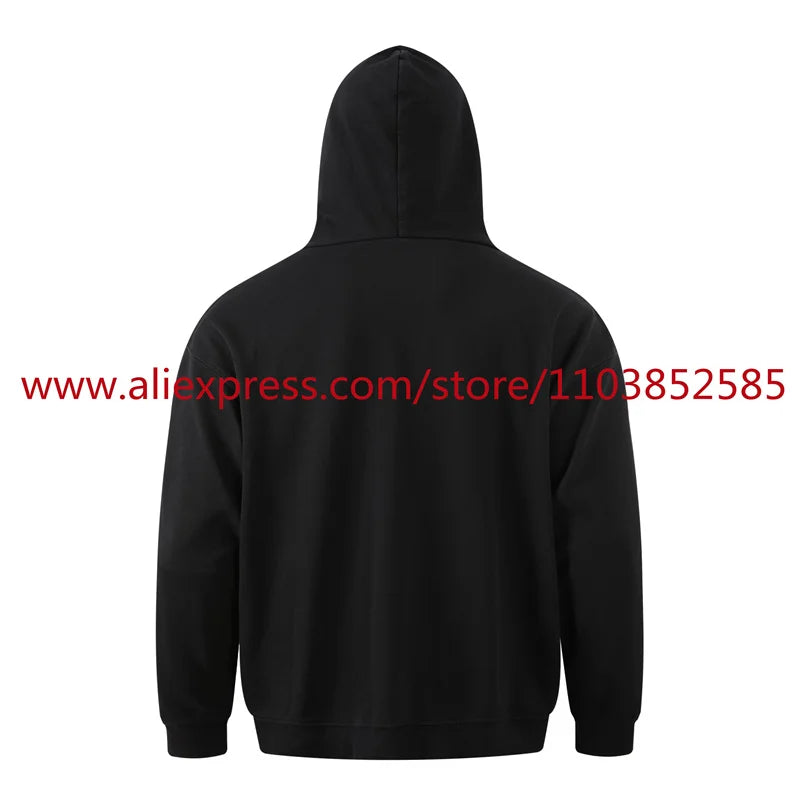 2024 Autumn/Winter High Street Basic Vintage Damaged Hole Loose Hoodie Hoodie Hoodie Hoodie Jacket Long Sleeve Heavy Weight Street King Limited