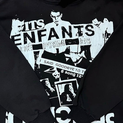 24AW printed hoodie Street King Limited
