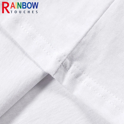 Rainbowtouches 2022 Summer Half-Sleeve T-Shirt Unisex High Street Vintage Graphic T Shirts Loose Casual Street Fashion Hip Hop Street King Limited