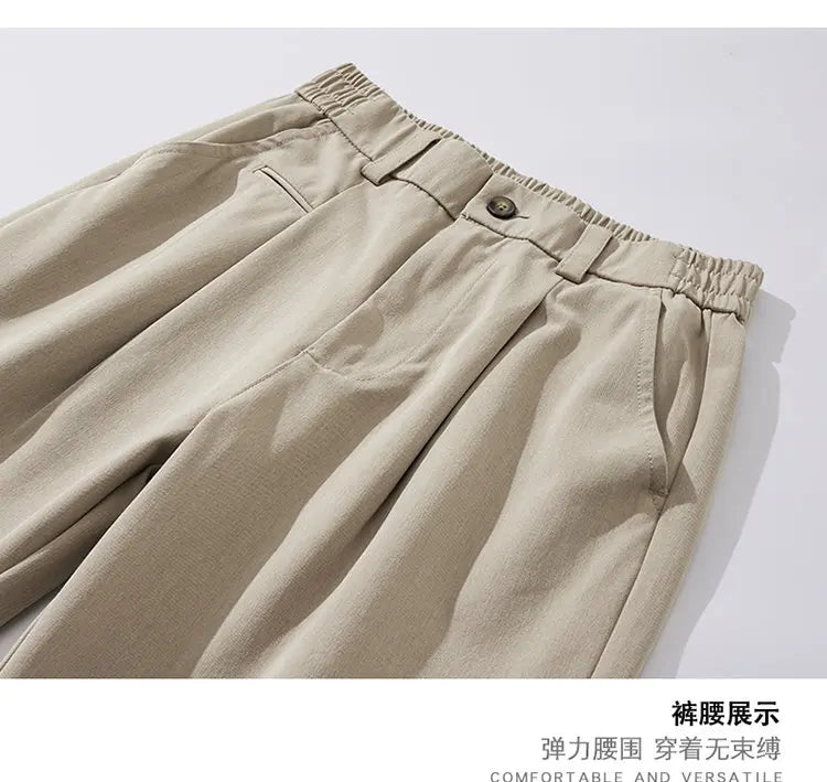 simple casual pants mens spring autumn loose fashion straight wide leg plus size pants cityboy streetwear trousers unique default style 2143
