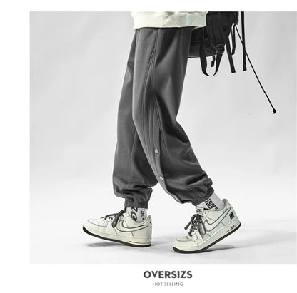 autumn casual joggers sports pants mens high street baggy breasted trousers 2024 new harajuku fashion y2k gym sweatpants unique joggers style 15