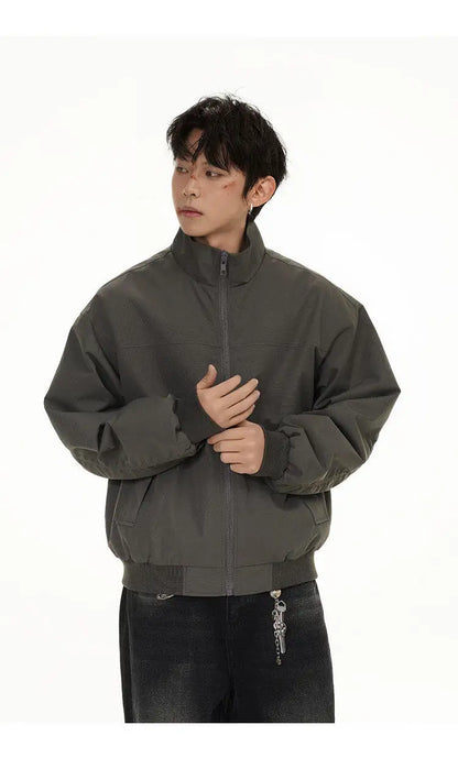 2025 spring new fashion waterproof bomber jacket men streetwear fashion loose casual motorcycle jacke boyfriend cargo coat unique cargo style 586