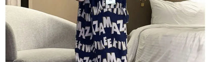 Letter wide-leg pants for men and women in autumn and winter plus velvet high-waisted loose long and short straight pants tops Street King Limited