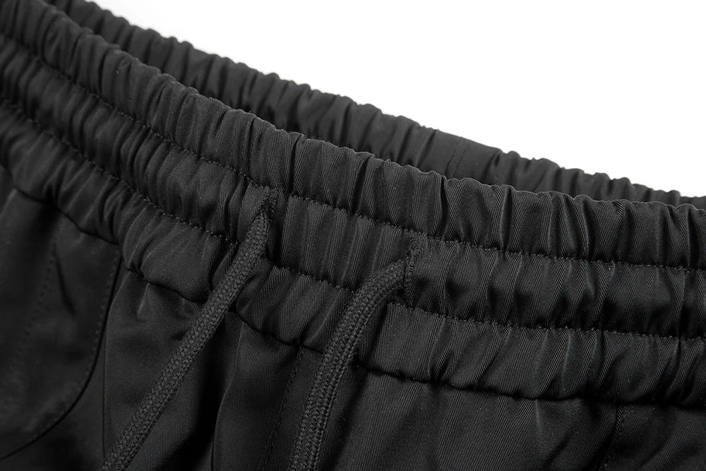y2k functional double zipper nylon vibe casual track pants for men straight ropa hombre baggy cargos patchwork loose trousers unique cargo style 2505
