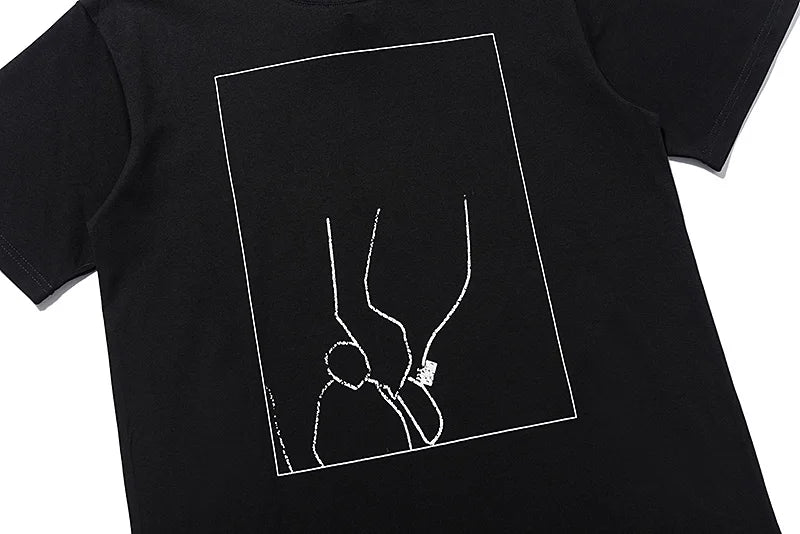 High Quality CAVEMPT Tops Tee Phantom Letter Printing Classic All-match Men Woman Loose O-Neck Summer C.E T Shirt Street King Limited