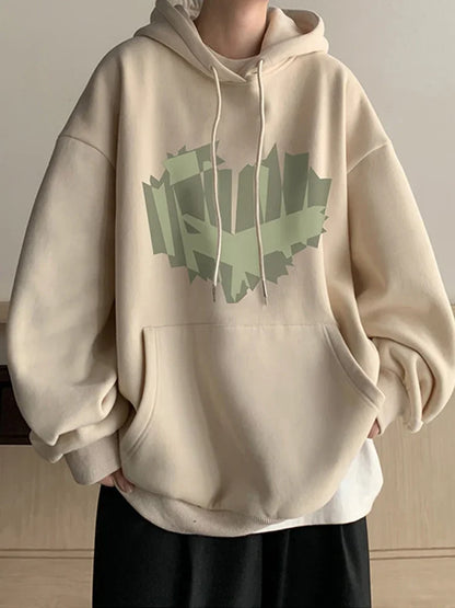 Autumn New Love Graphic Print Hoody Sweatshirts Man Hip Hop Oversized Streetwear Pullover Hoodies Y2K Vintage Casual Clothes Street King Limited