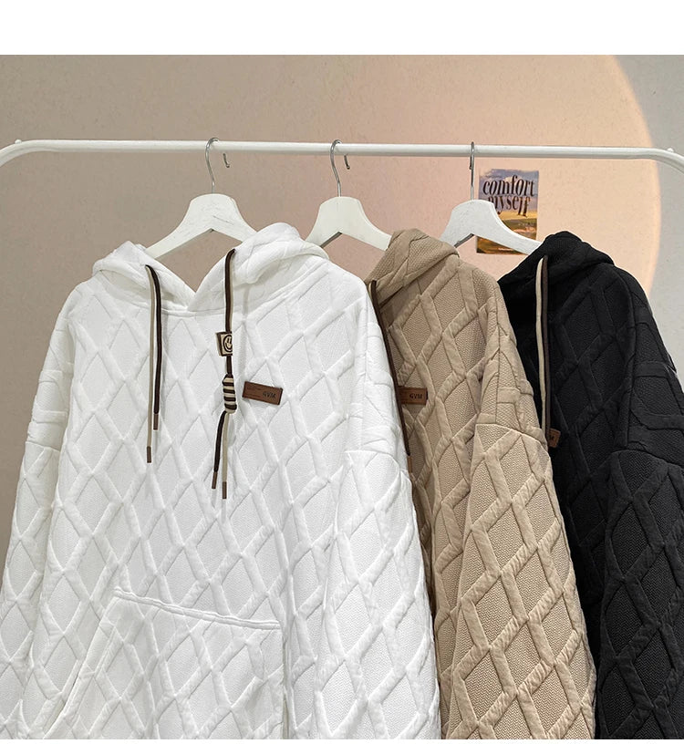 2024 New Men's Hoodie Fashion Korean Casual Loose Hooded Shirt Large Size Harajuku Couple Clothing Hip Hop Streetwear Street King Limited
