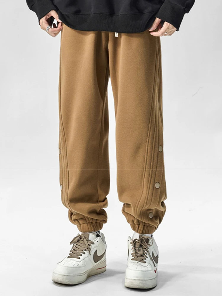 autumn casual joggers sports pants mens high street baggy breasted trousers 2024 new harajuku fashion y2k gym sweatpants unique joggers style 16