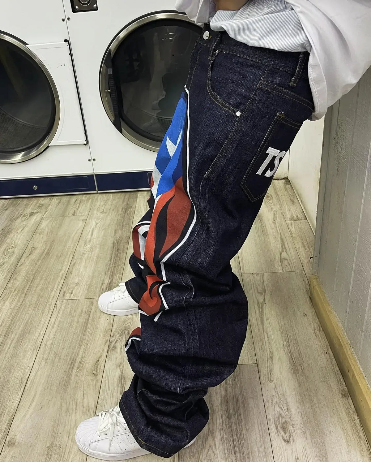 harajuku retro y2k pants gothic skateboard jeans skull denim print loose slouchy jeans men women pants streetwear hip hop jeans unique jeans style 4000
