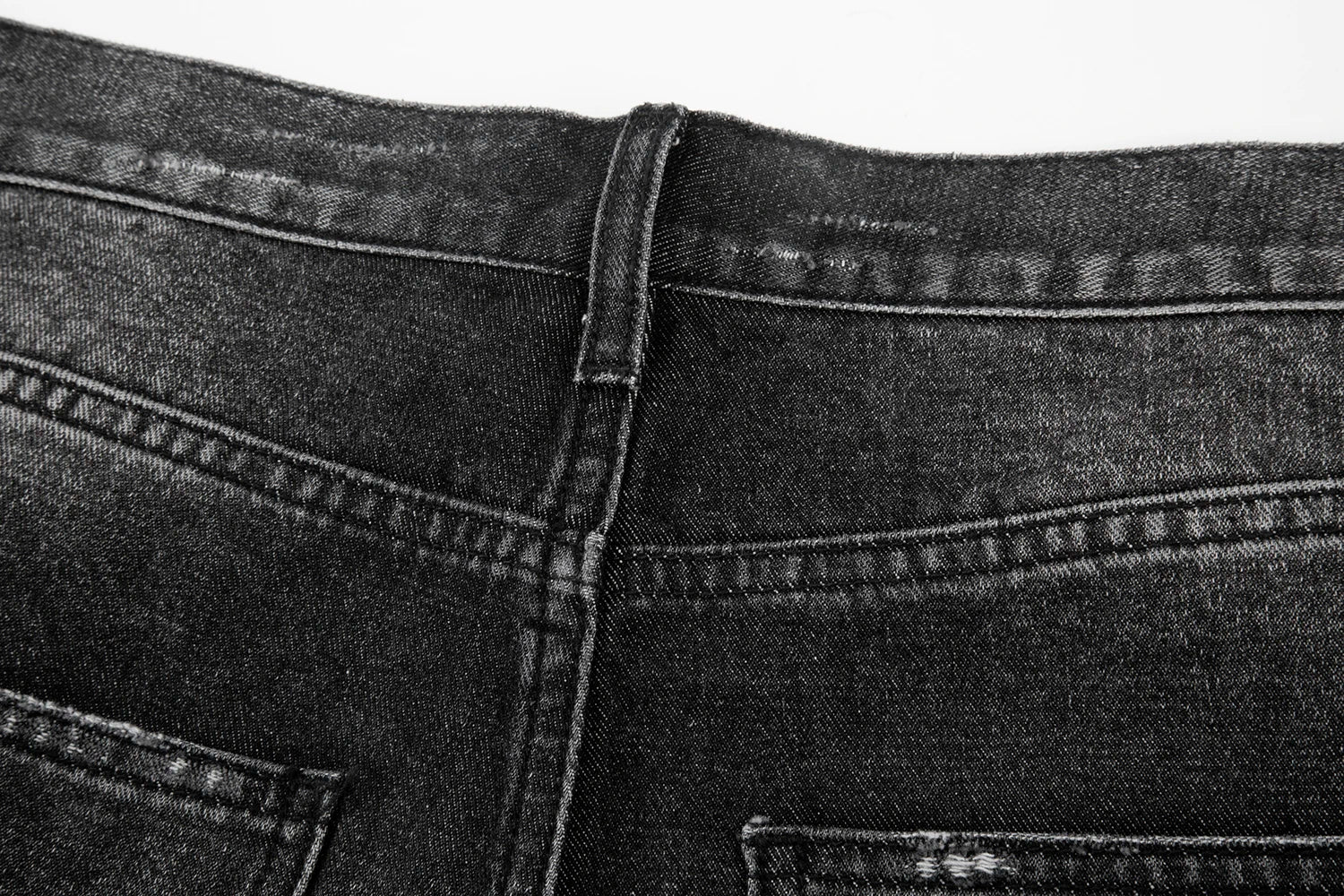 Hip Hop Washed Knee Hole Baggy Wide Leg Casual Jeans for Men Y2K Ripped Loose Distressed Denim Trousers Oversized Cargo Pants Street King Limited