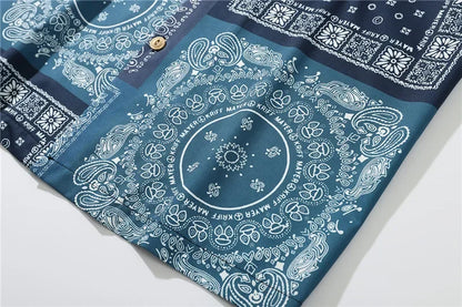 Dark Icon Bandana Full Printed Hawaiian Shirt 2020 Summer Vintage Shirts Men Street Shirts for Men Street King Limited