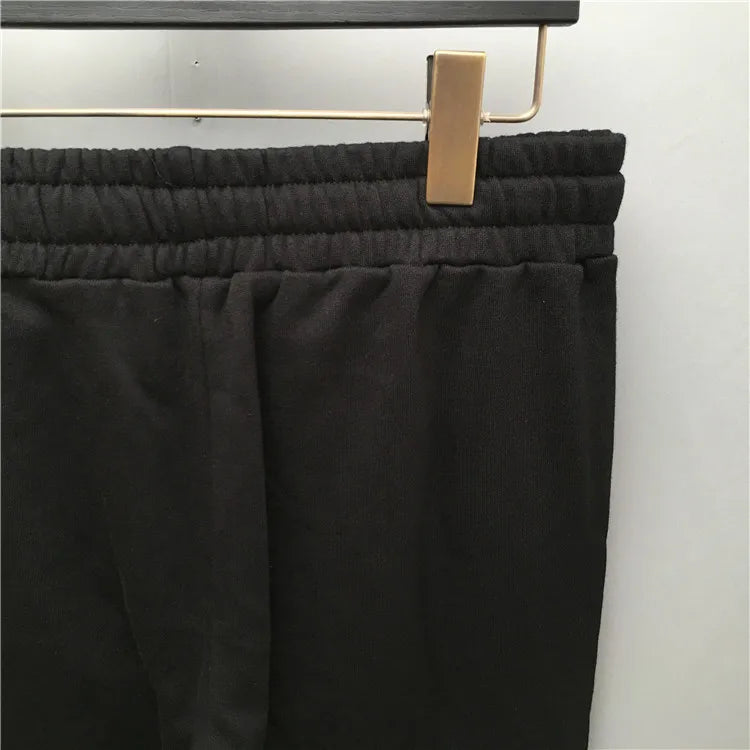 high new novelty luxury men 21 classic side metal rivets pockets comfortable cotton parkour sweat casual pants sweatpants d47 unique joggers style 4212
