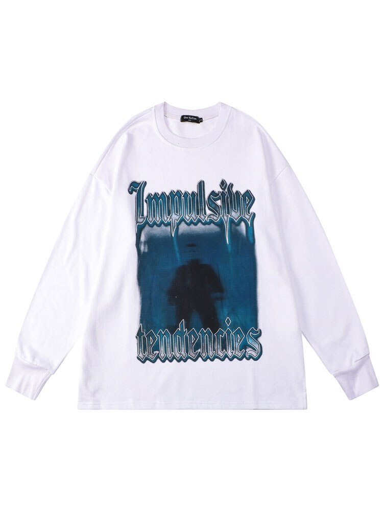 "Impulsive" Unisex Men Women Streetwear Graphic Sweatshirt Daulet Apparel