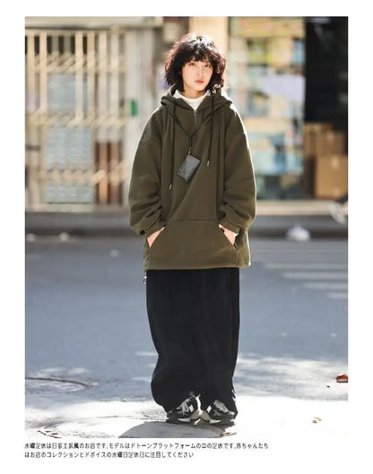 Men Women Winter Fleece Hoodies Korean Style Half Zipper Harajuku Hip Hop Hooded Sweatshirt Street Oversized Couple Pullovers Street King Limited