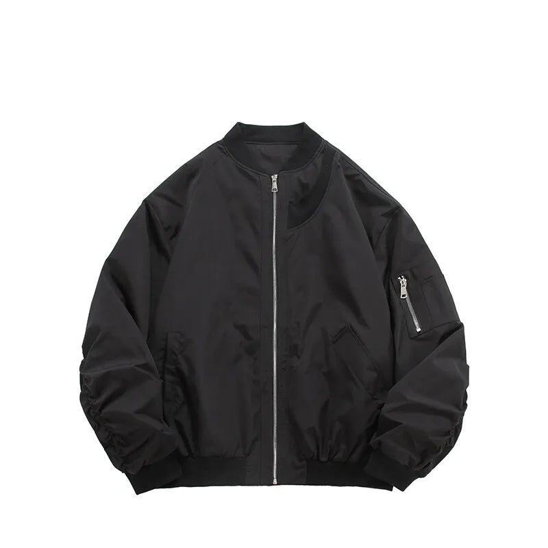 fashion spring autumn jacket men women streetwear fashion loose casual techwear bomber jacket cityboy baseball coat outerwear unique default style 678