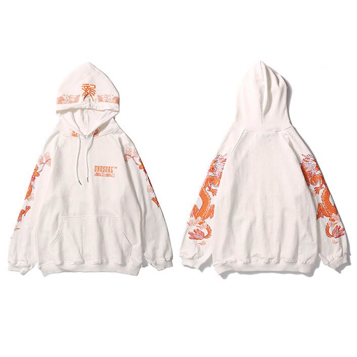 "Golden Dragon" Unisex Men Women Streetwear Graphic Hoodie Daulet Apparel