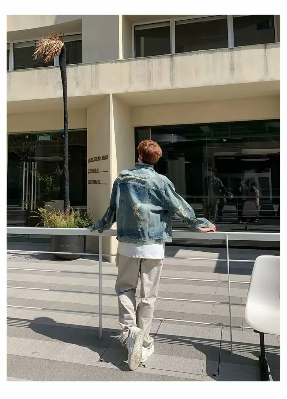 high street washed denim jacket mens trends new spring streetwear single breasted casual hip hop coats loose cowboy outwear unique jeans style 3997