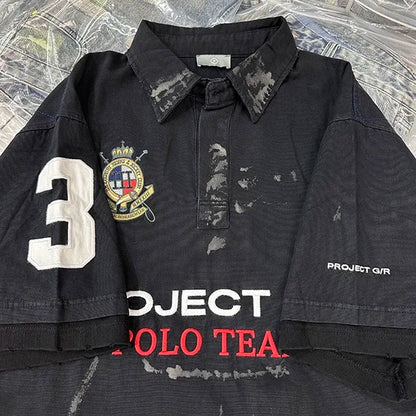 Embroidered patchwork shirt Street King Limited