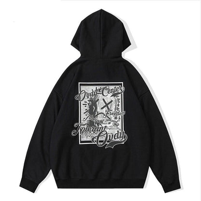 "Over Worked" Unisex Men Women Streetwear Graphic Hoodie Daulet Apparel