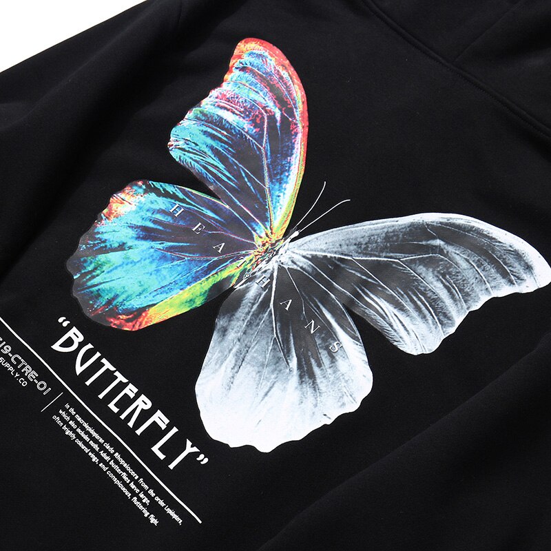 "Butterfly Effect" Unisex Men Women Streetwear Graphic Hoodie Daulet Apparel