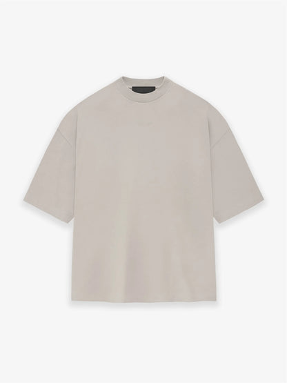 24FW FogEss Cloud Series CleanFit Summer Solid Silicone letters Full Cotton Quality Short Sleeve Tops T Shirt For Summer Street King Limited