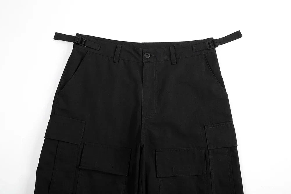 y2k knee detachable multi pockets camouflage cargo pants mens streetwear patchwork baggy overall ropa hombre oversized trousers unique cargo style 2403