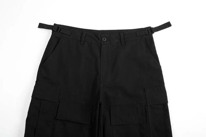 y2k knee detachable multi pockets camouflage cargo pants mens streetwear patchwork baggy overall ropa hombre oversized trousers unique cargo style 2403