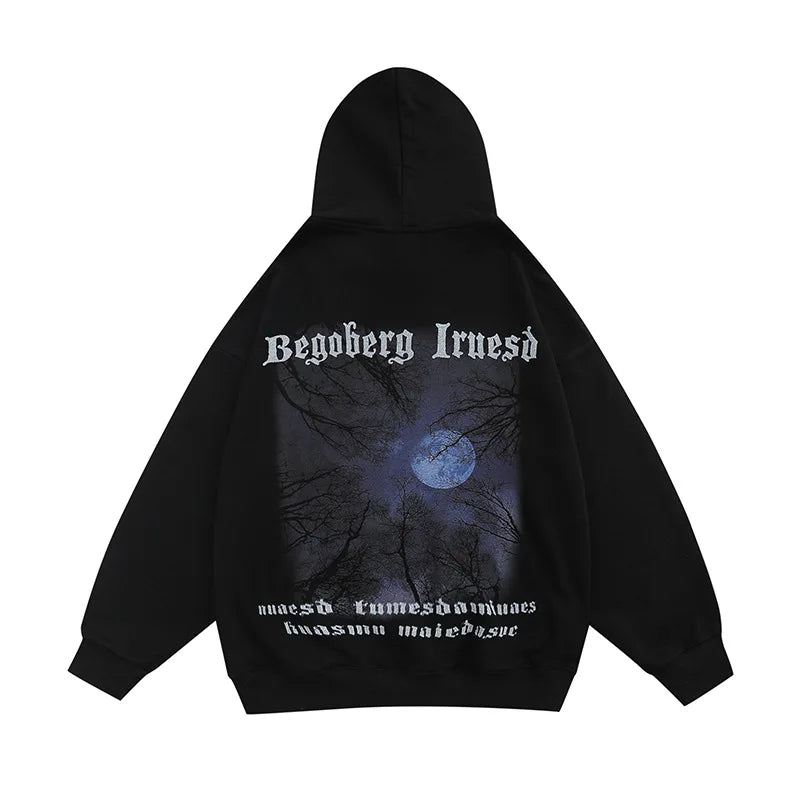Rainbowtouches Hooded Men's Sweatshirts Fashion Design Printed Cotton Tidal Current Comfortable Occident Stylish Clothing Unisex Street King Limited