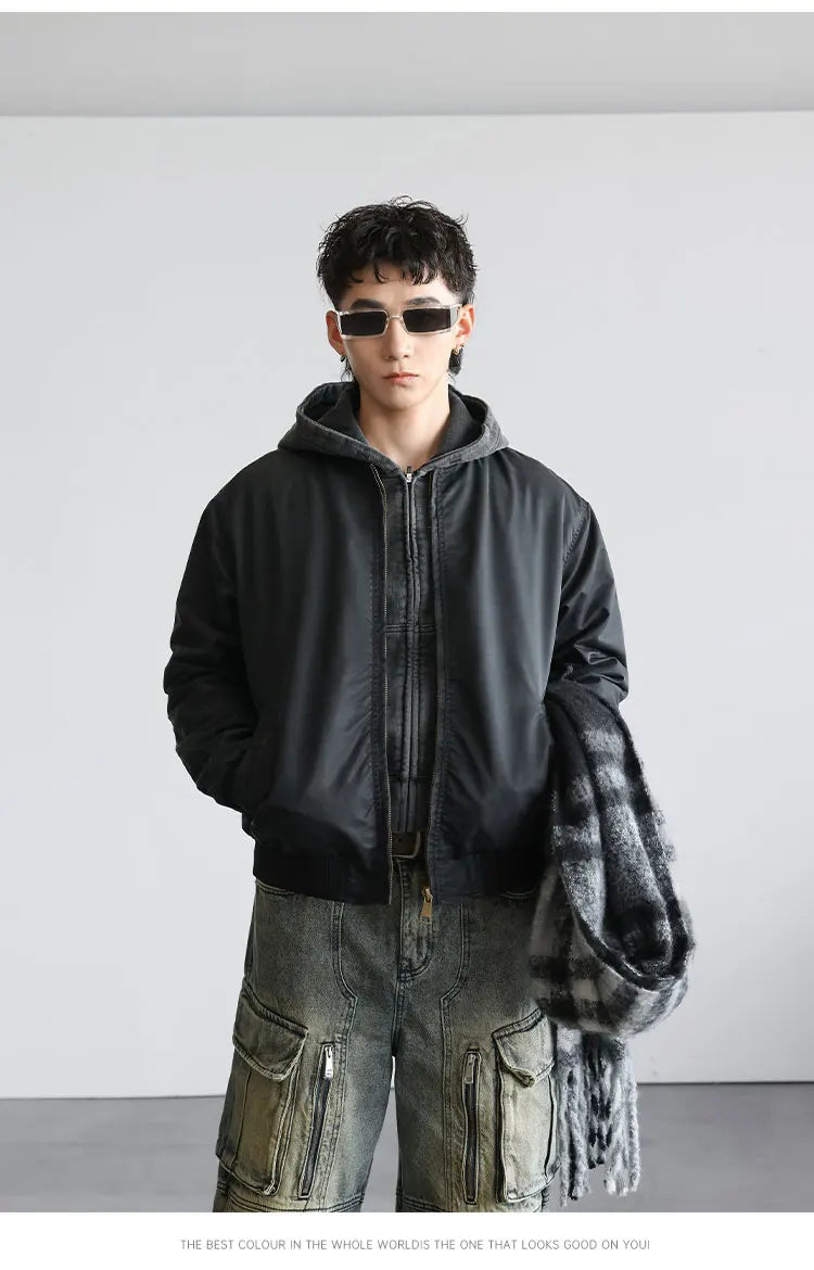 men streetwear fashion loose casual plus size short bomber baseball jacket women cargo coat spring autumn cityboy outerwear unique cargo style 761