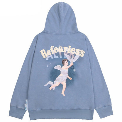 "Be Fearless" Unisex Men Women Streetwear Graphic Sweatshirt Daulet Apparel