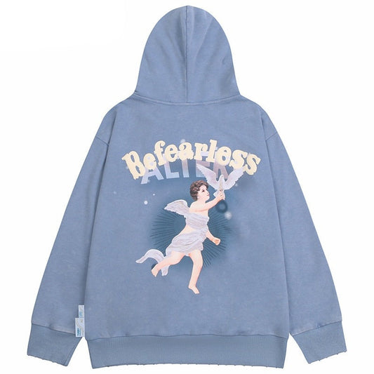 "Be Fearless" Unisex Men Women Streetwear Graphic Sweatshirt Daulet Apparel