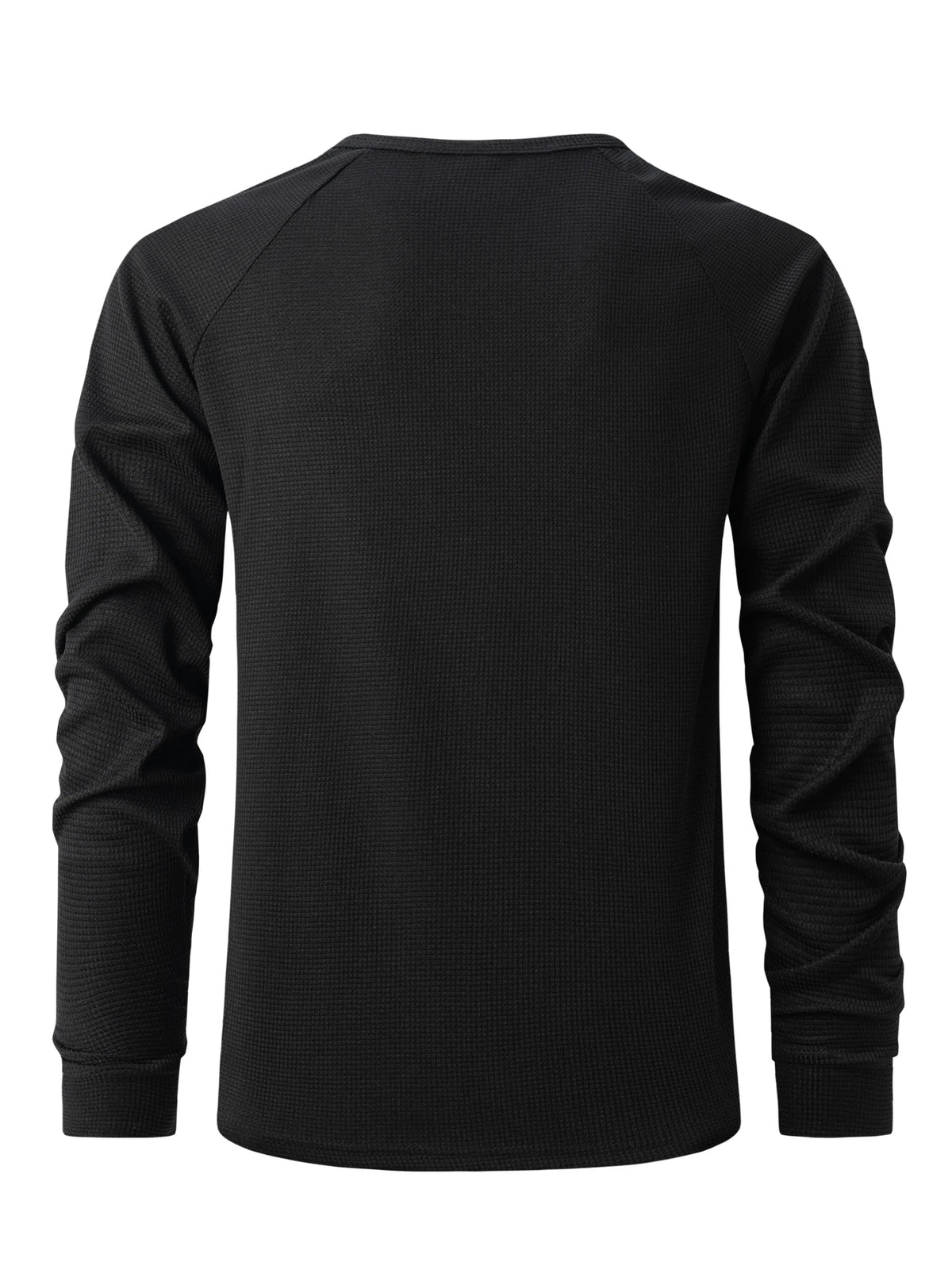 Streetwear New Vintage Waffle Mens Henry Shirt With Button Down Crew Neck And Lon 2024 New Vintage Waffle Mens Henry Shirt With Button Down Crew Neck And Long Sleeves Fashion Sweater Jacket With Graphic Design For Men